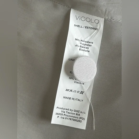 VICOLO Light Gray Tailored Blazer with Notched Lapels - Picture 5 of 11